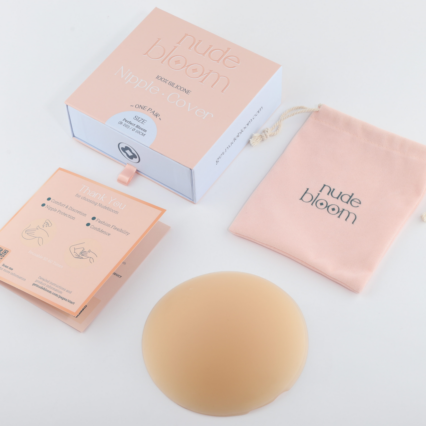 Silicone adhesive-free nipple covers – invisible, skin-friendly, for strapless and backless outfits